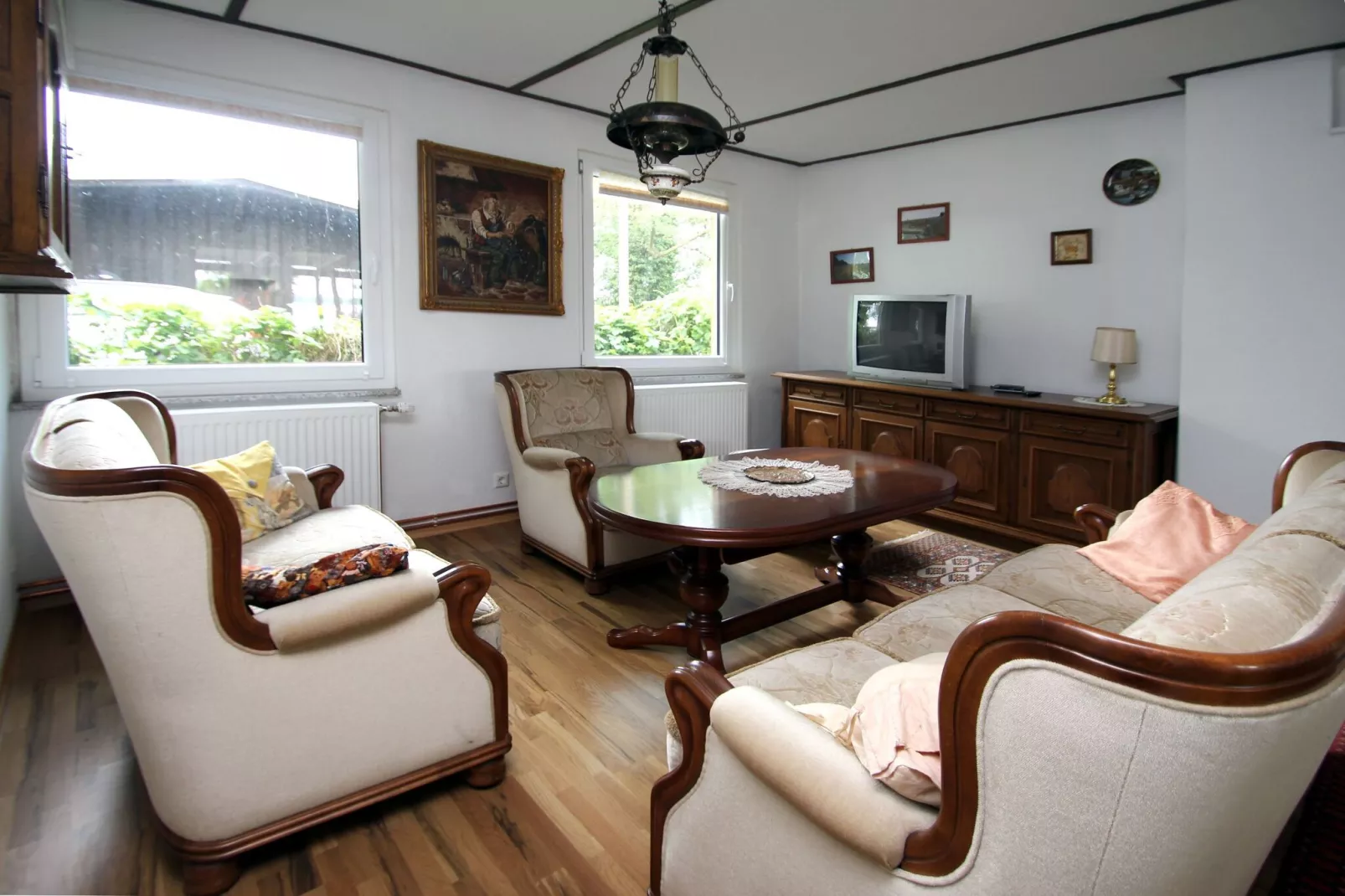 Ferienhaus Seeidyll 90 qm-Woonkamer