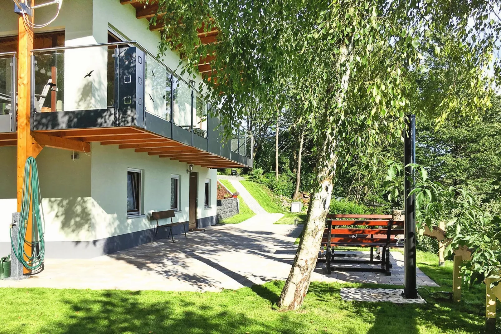 Ferienhaus in Kaltennordheim-70qm 5 Pers-Tuinen zomer