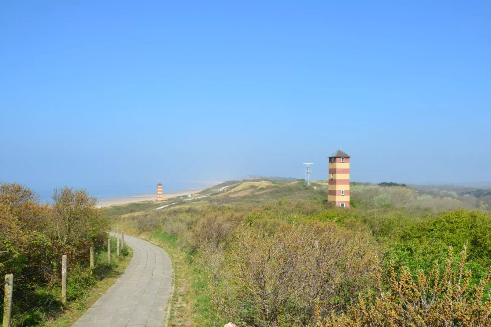 Strand Dishoek 345/346-Gebieden zomer 1km