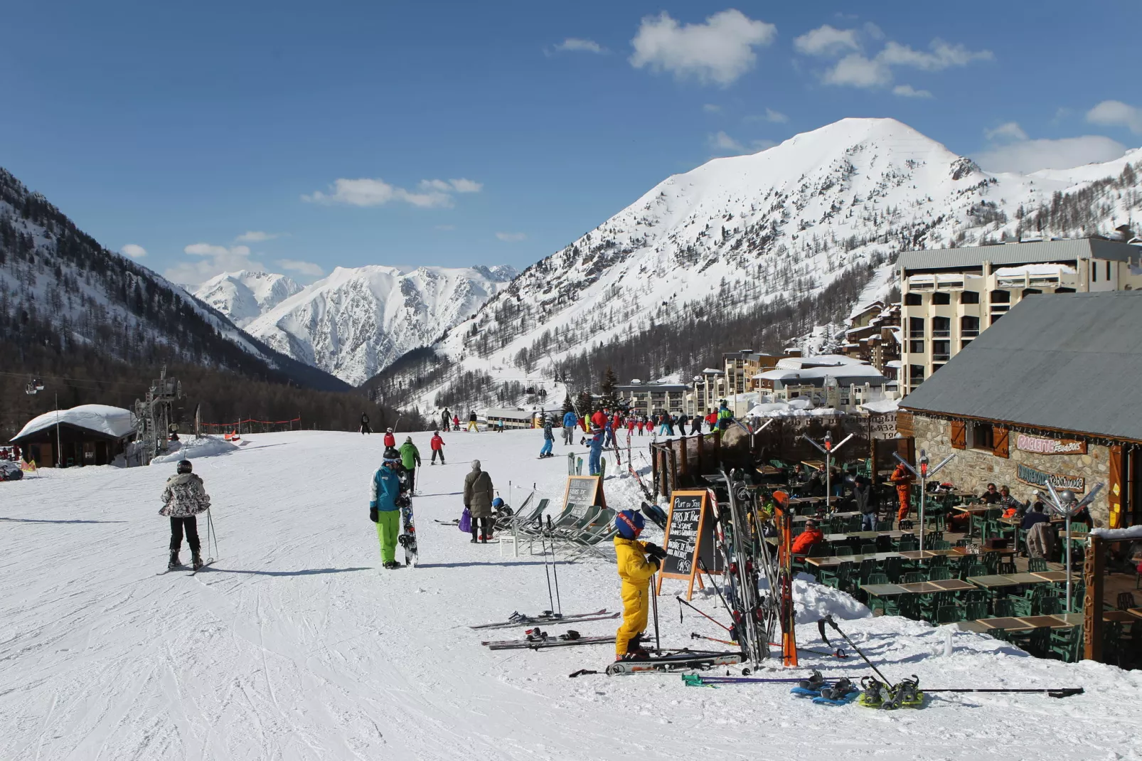 Les Terrasses d'Isola 1-Gebied winter 1km