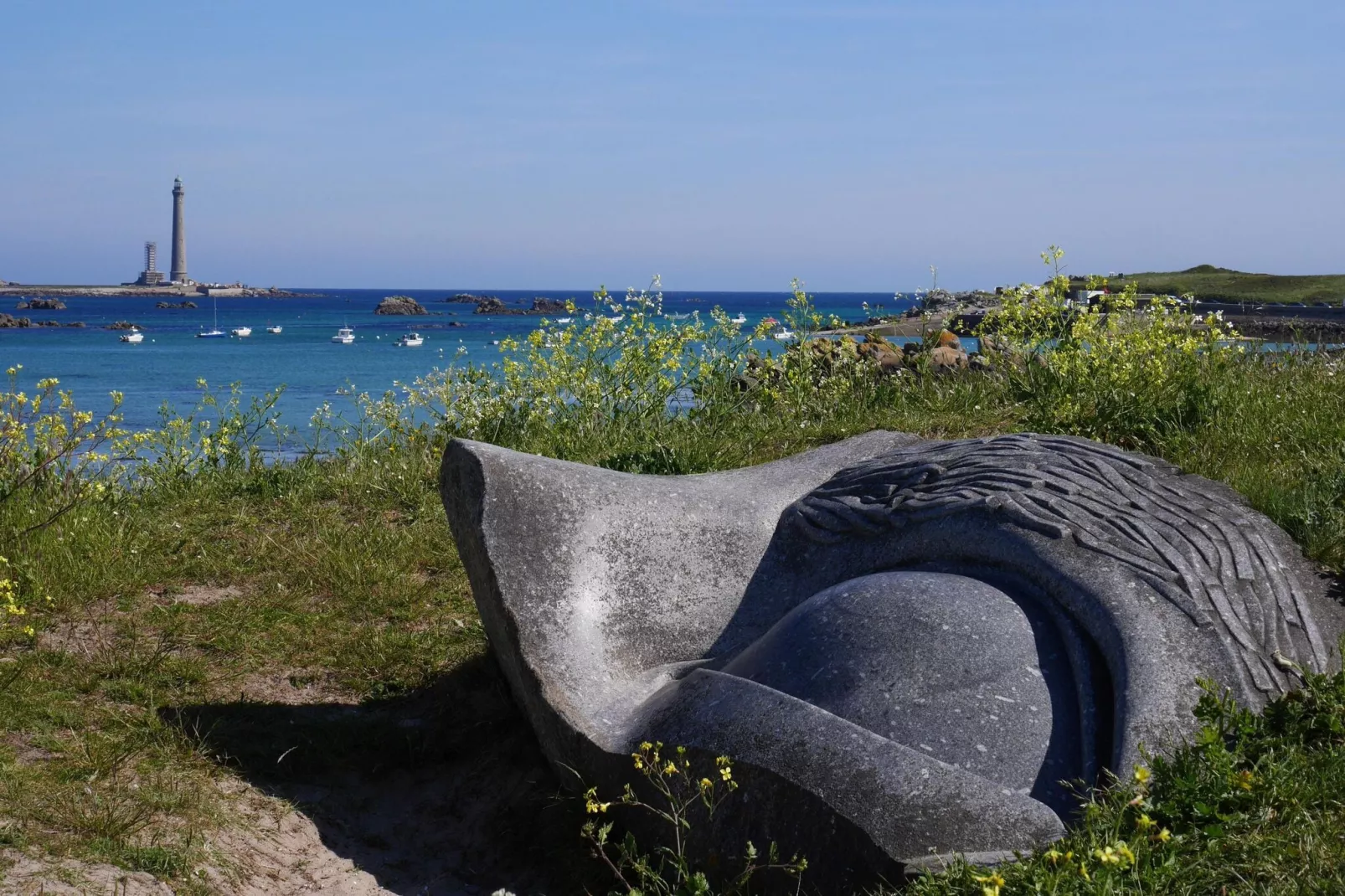 Steinhaus in Strandnähe Plouguerneau-Gebieden zomer 1km