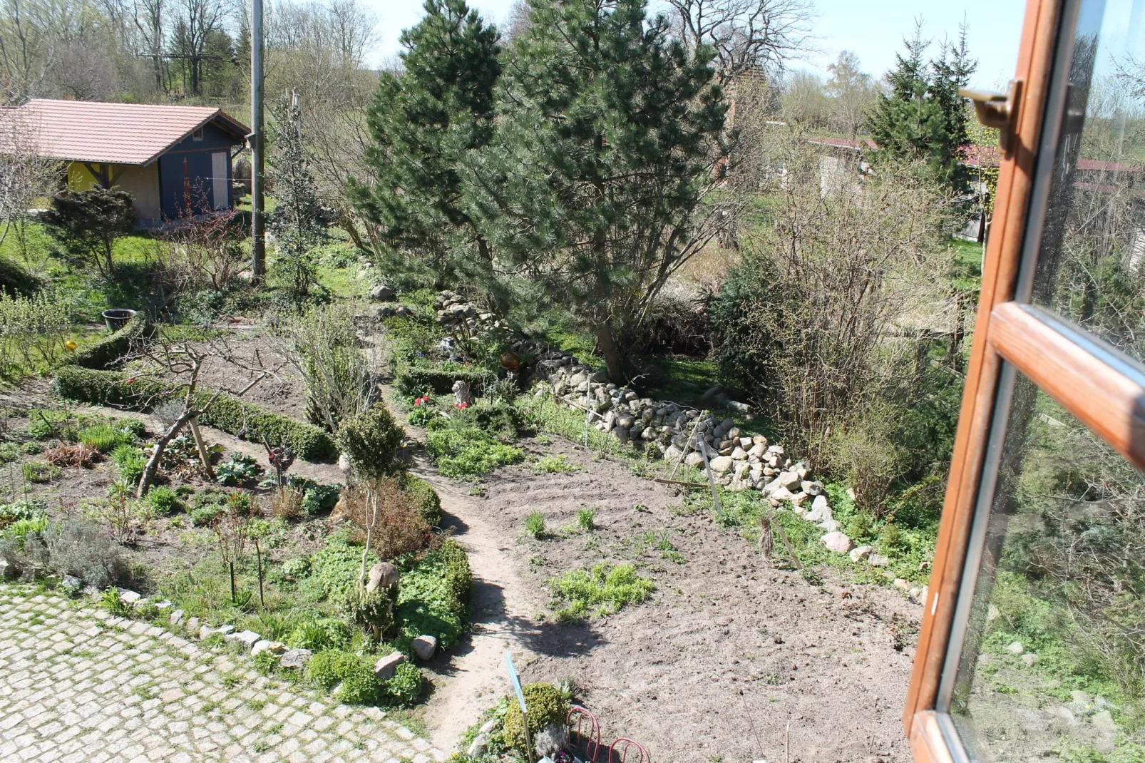 Ferienwohnung Parkblick mit 3 Schlafzimmern-Uitzicht zomer