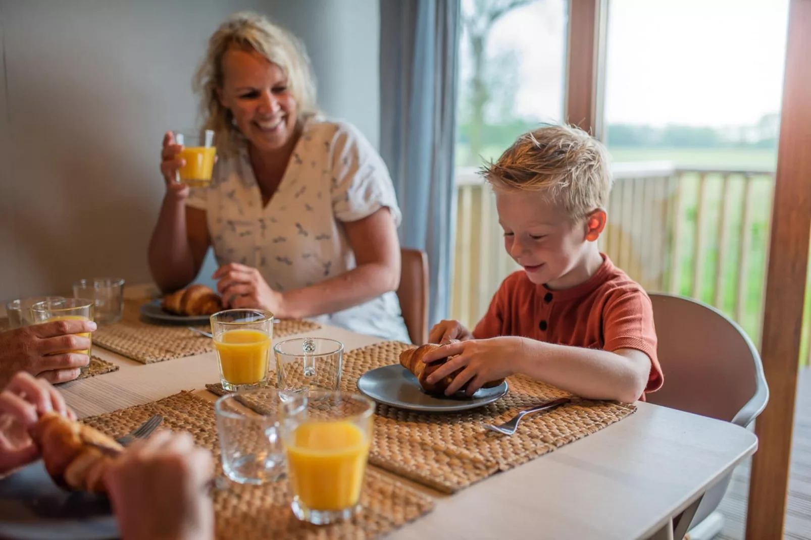 Sfeervolle Acker Lodge B-Woonkamer