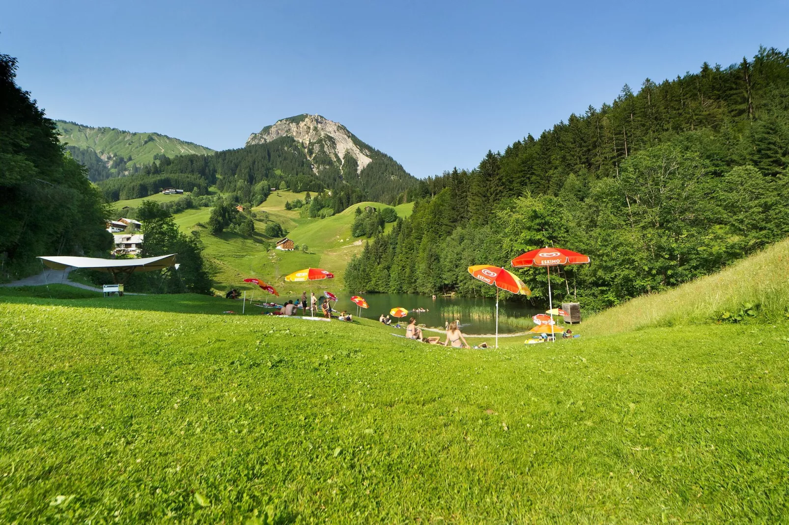 Schönblick 2-Gebieden zomer 1km