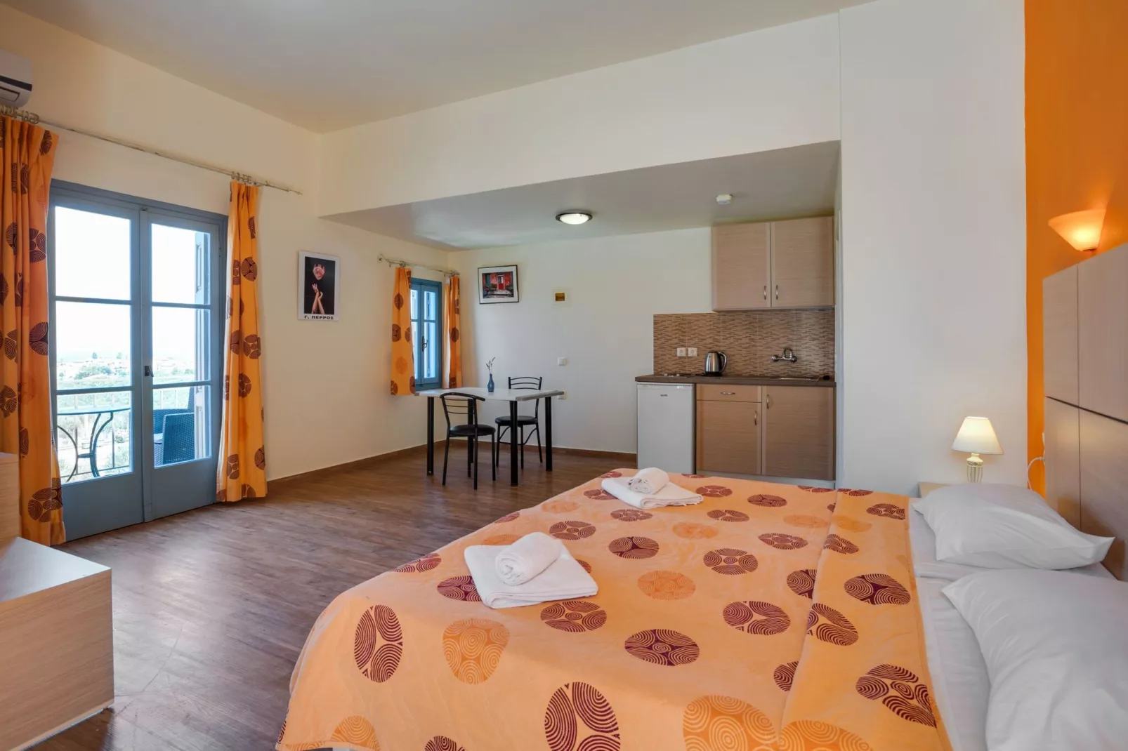 Heerlijke studio op Lesbos met zwembad-Keuken