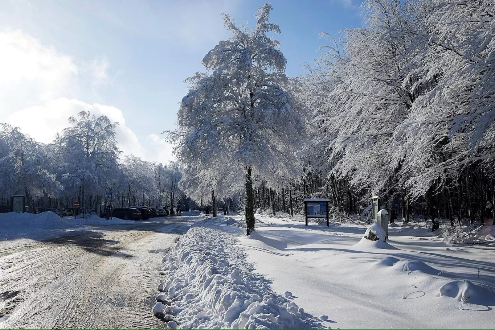 Haus Tierfreund-Gebied winter 5km