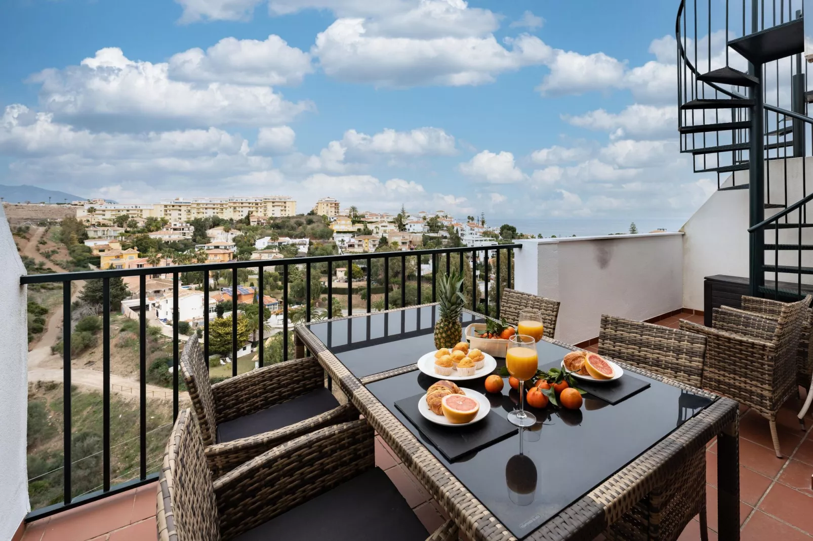 CT 266 - Faro's Angel Miraflores Penthouse - Mijas Costa-Terrasbalkon