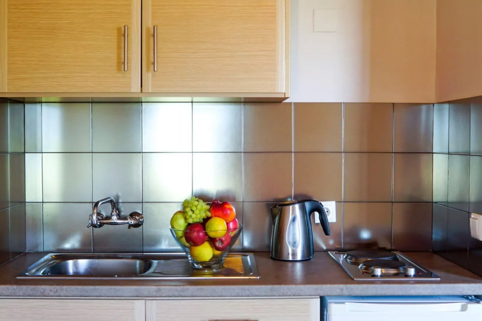 Fijne studio op Lesbos met zwembad-Keuken