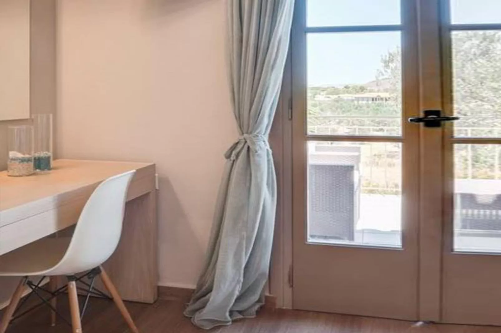 Fijne studio op Lesbos met zwembad-Slaapkamer