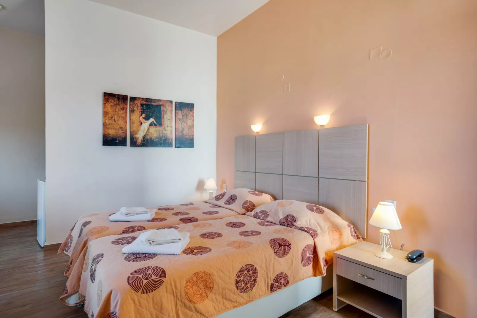 Aantrekkelijke studio op Lesbos met een balkon-Slaapkamer