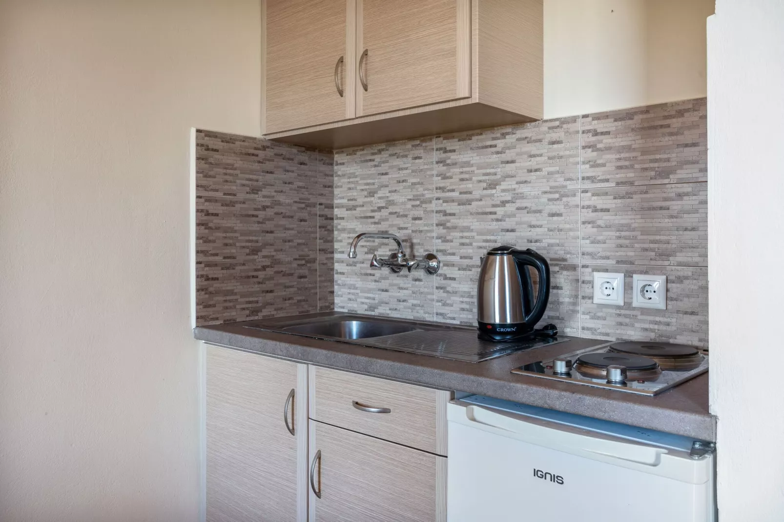 Aantrekkelijke studio op Lesbos met een balkon-Keuken