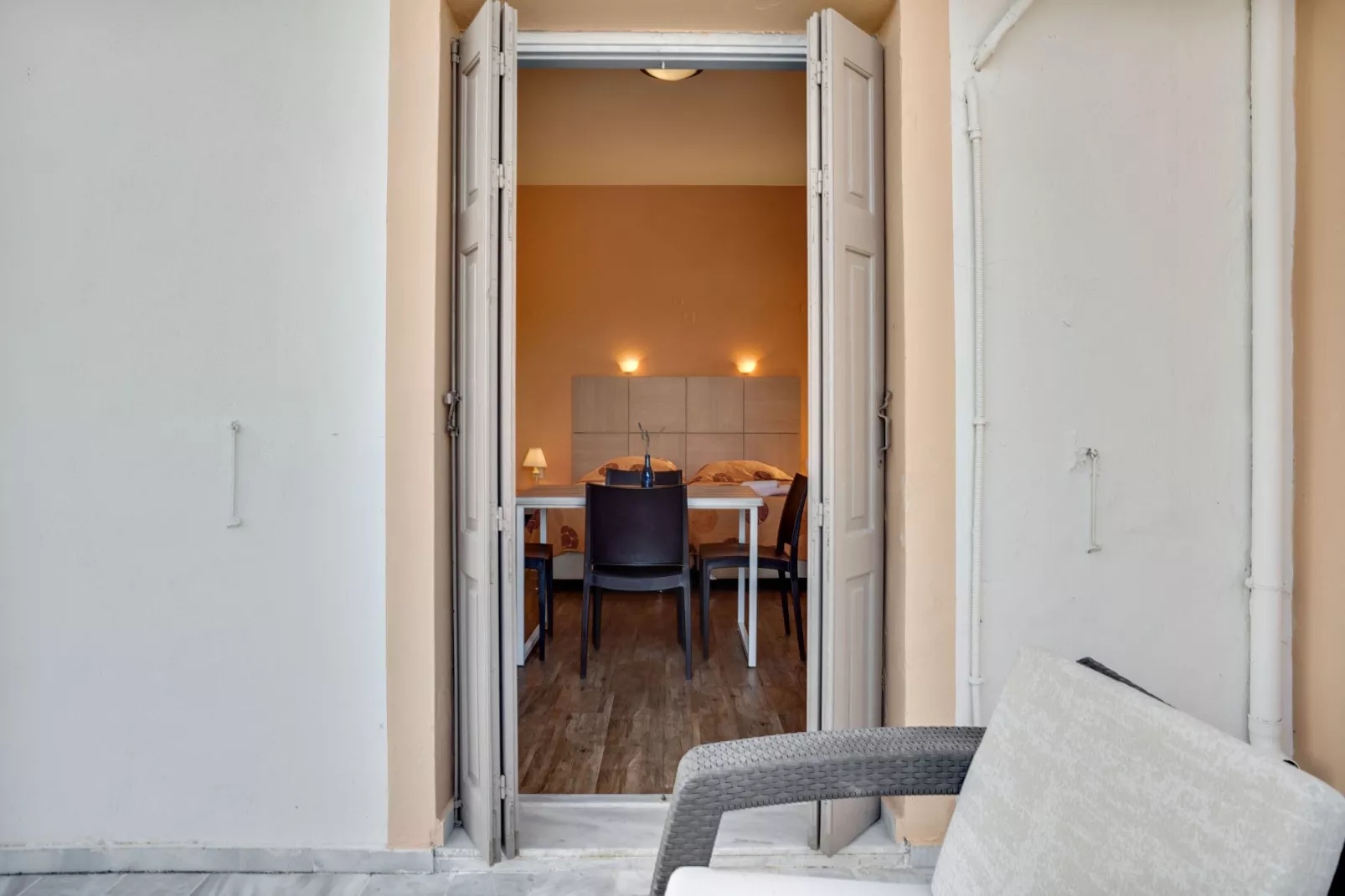 Aantrekkelijke studio op Lesbos met een balkon-Hal-ontvangst