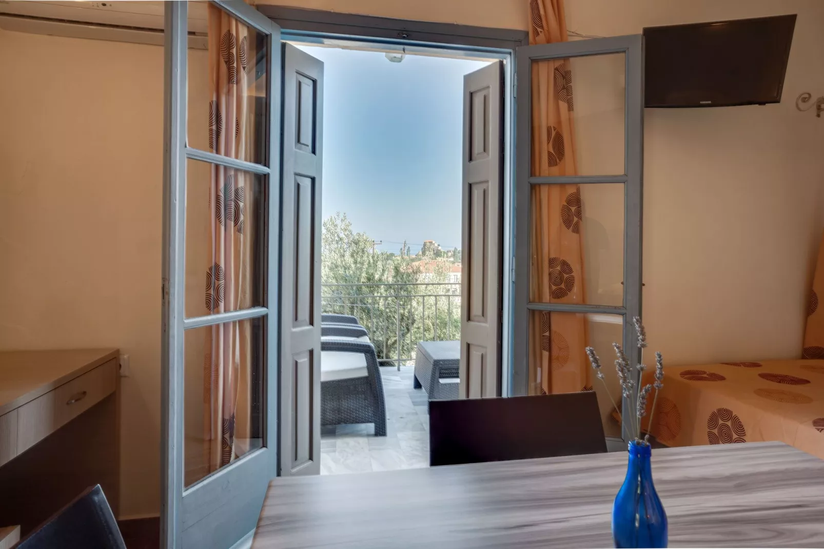 Aantrekkelijke studio op Lesbos met een balkon-Sfeer