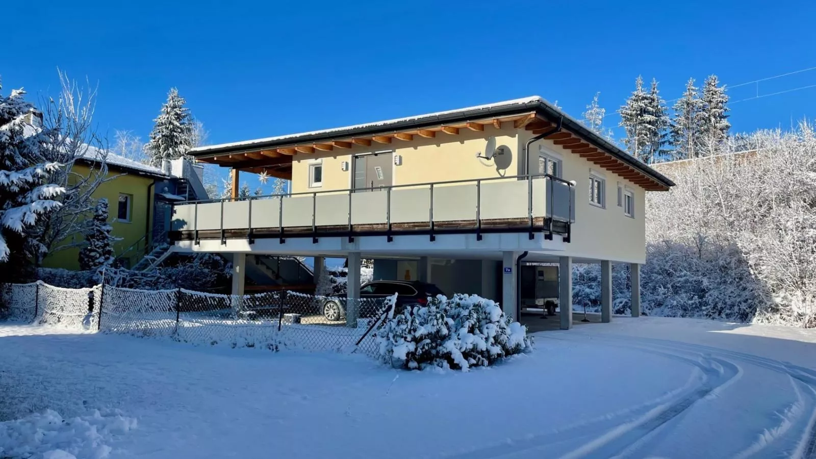 Villa Kolberg nahe Faaker See und Villach-Exterieur winter