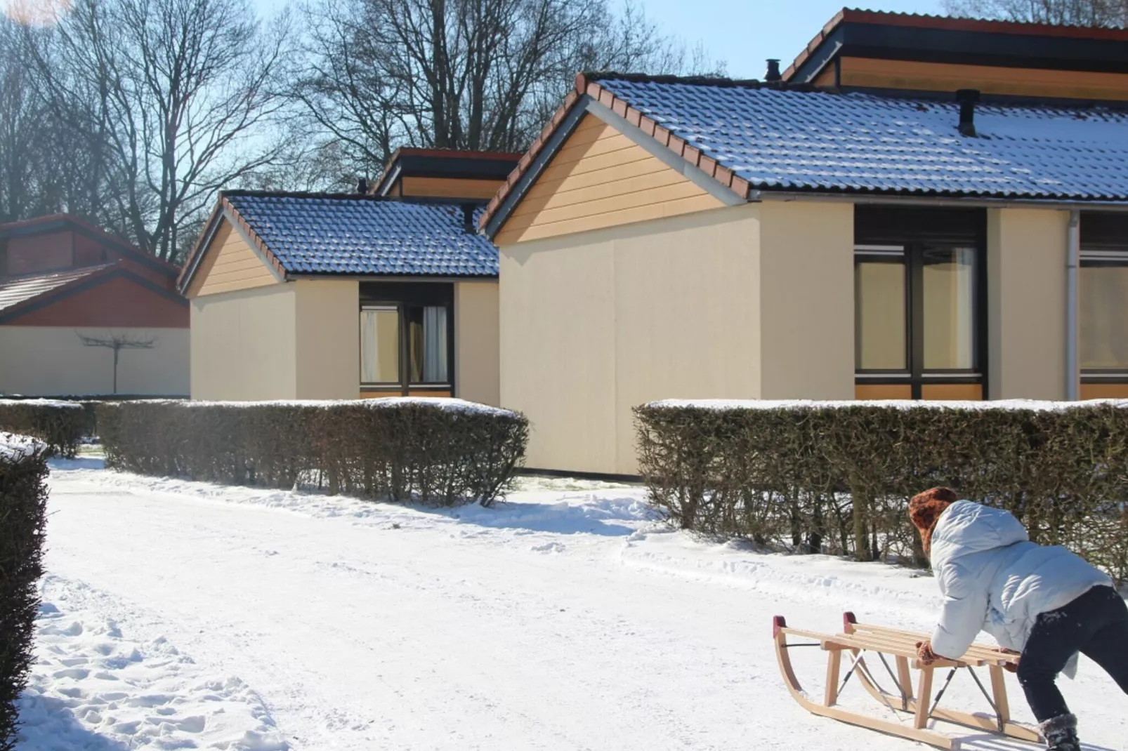 Luxe bungalow – Max 6 personen – Nummer 53-Exterieur winter