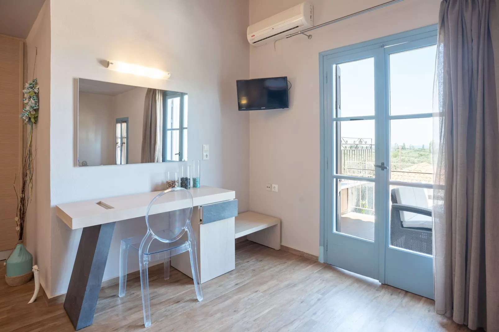 Leuke studio op Lesbos met een balkon-Hal-ontvangst
