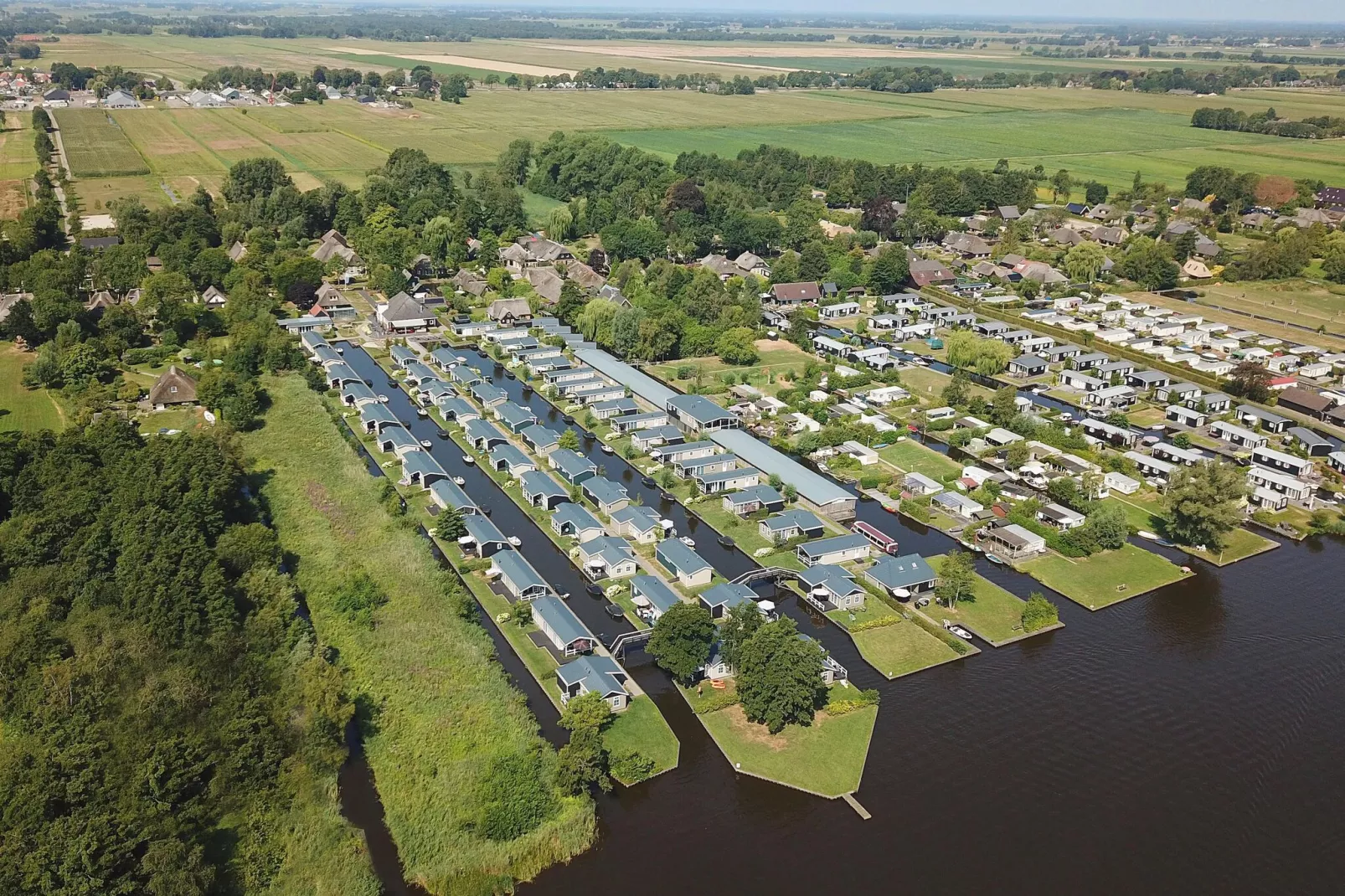 Vakantiepark Giethoorn 3-Gebieden zomer 1km