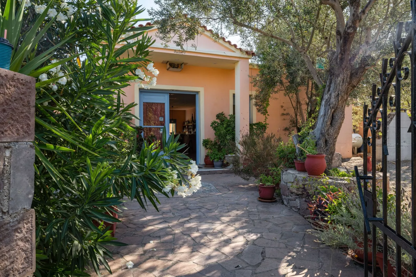 Leuke studio op Lesbos met een gedeeld zwembad-Buitenkant zomer