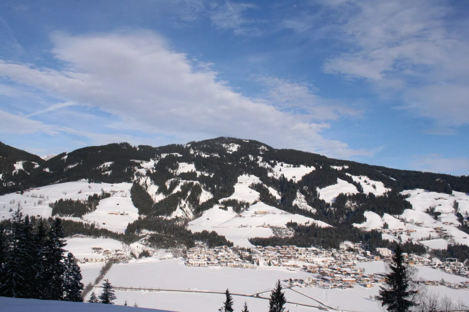 Schönes Appartement in Skigebietsnähe in Kirchberg-Uitzicht winter