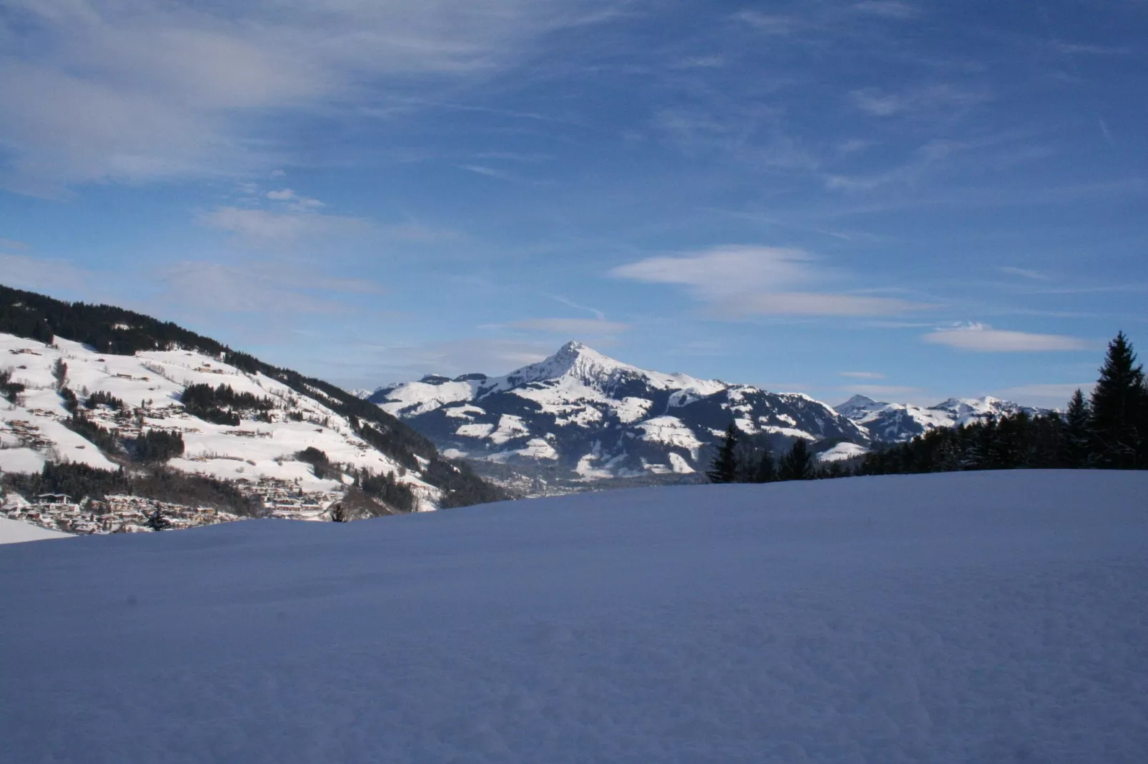 Schönes Appartement in Skigebietsnähe in Kirchberg-Uitzicht winter