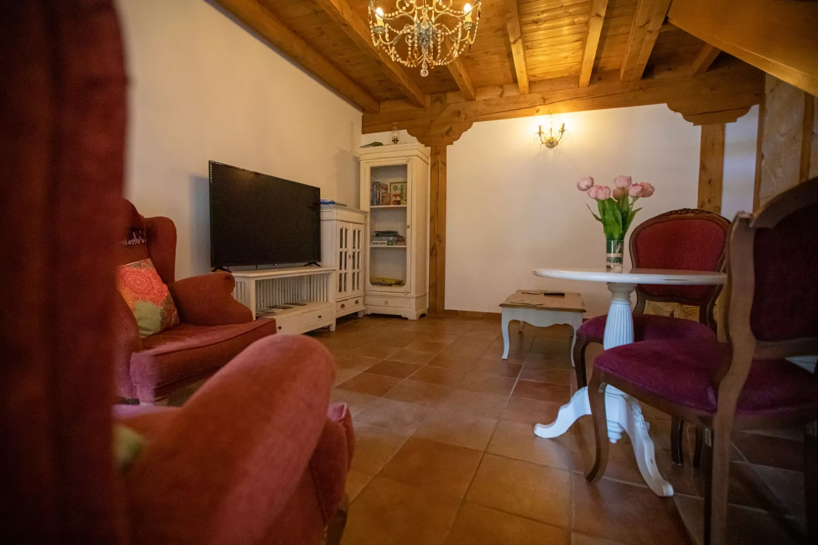 Casa Rural Poza de la Torca II-Woonkamer