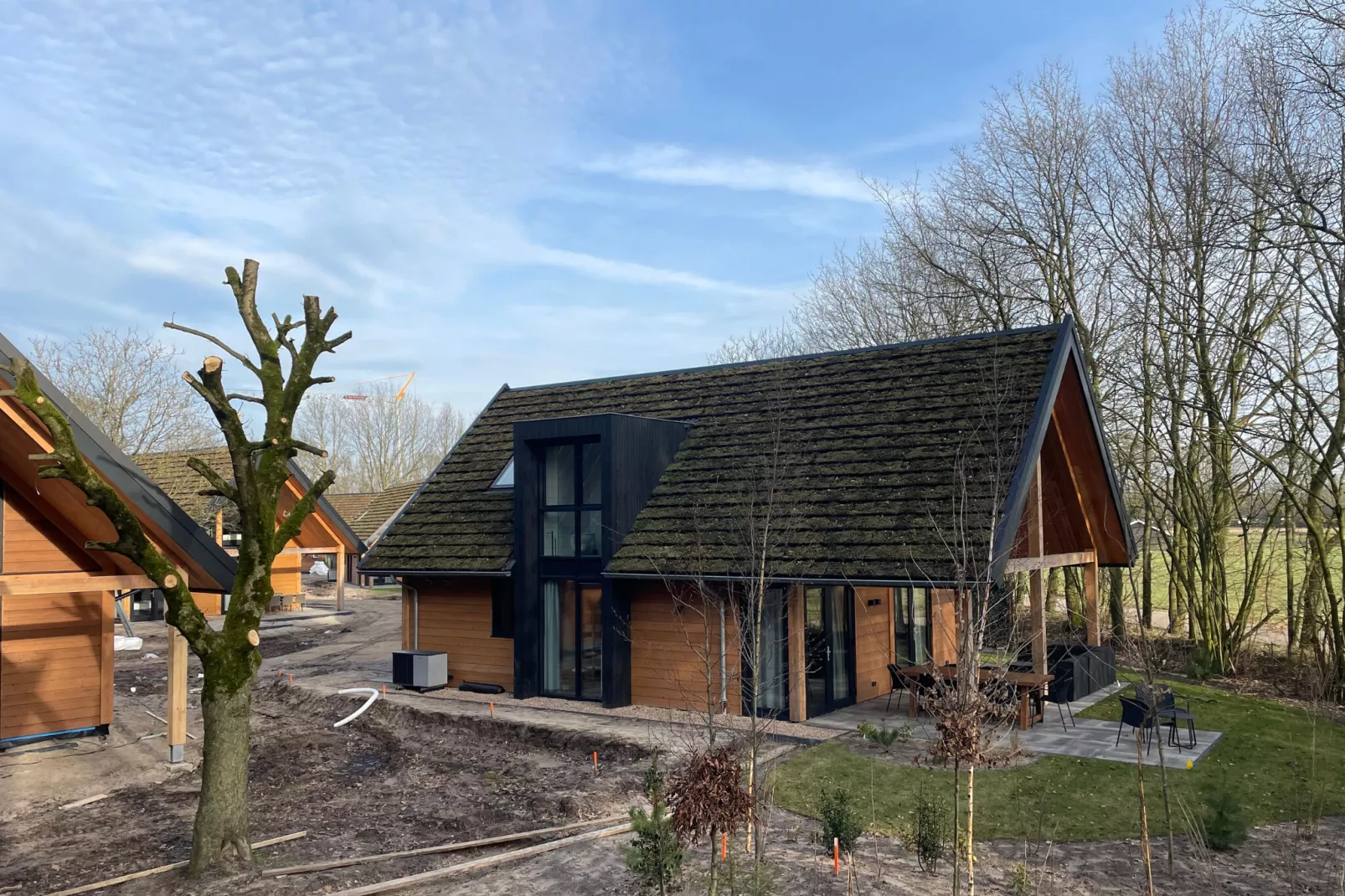Bos Villa met Hottub  6 personen-Buitenkant zomer