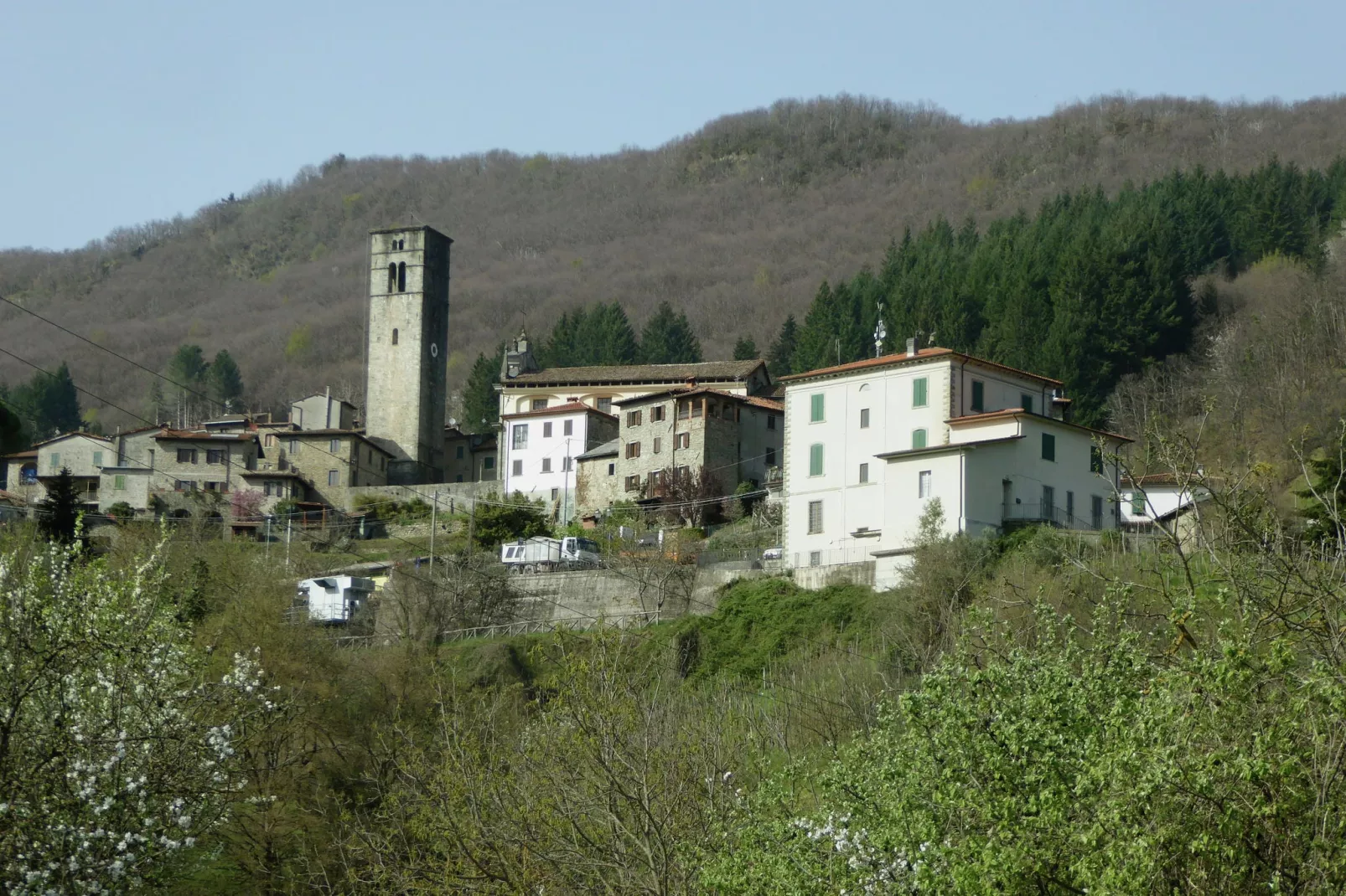 Villa Tortelli-Gebieden zomer 1km