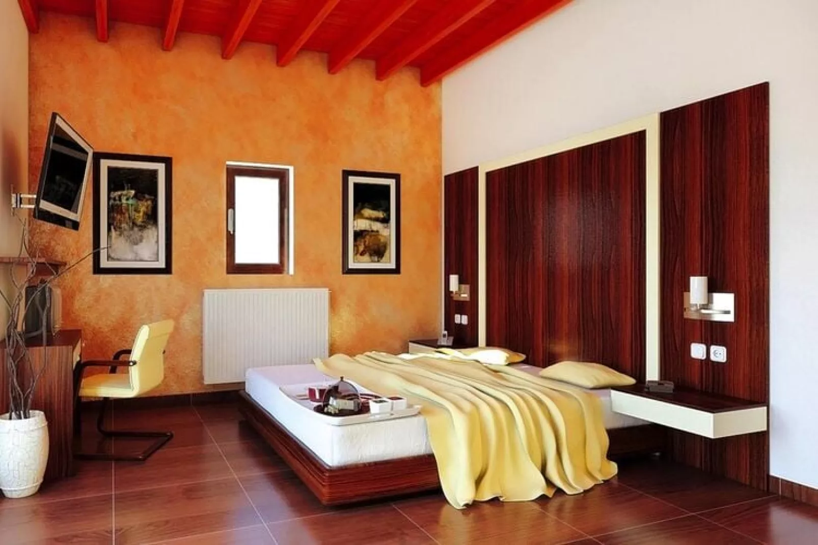 Caldera Villas Platanias - 2-bedroom Villa 180 qm-Slaapkamer