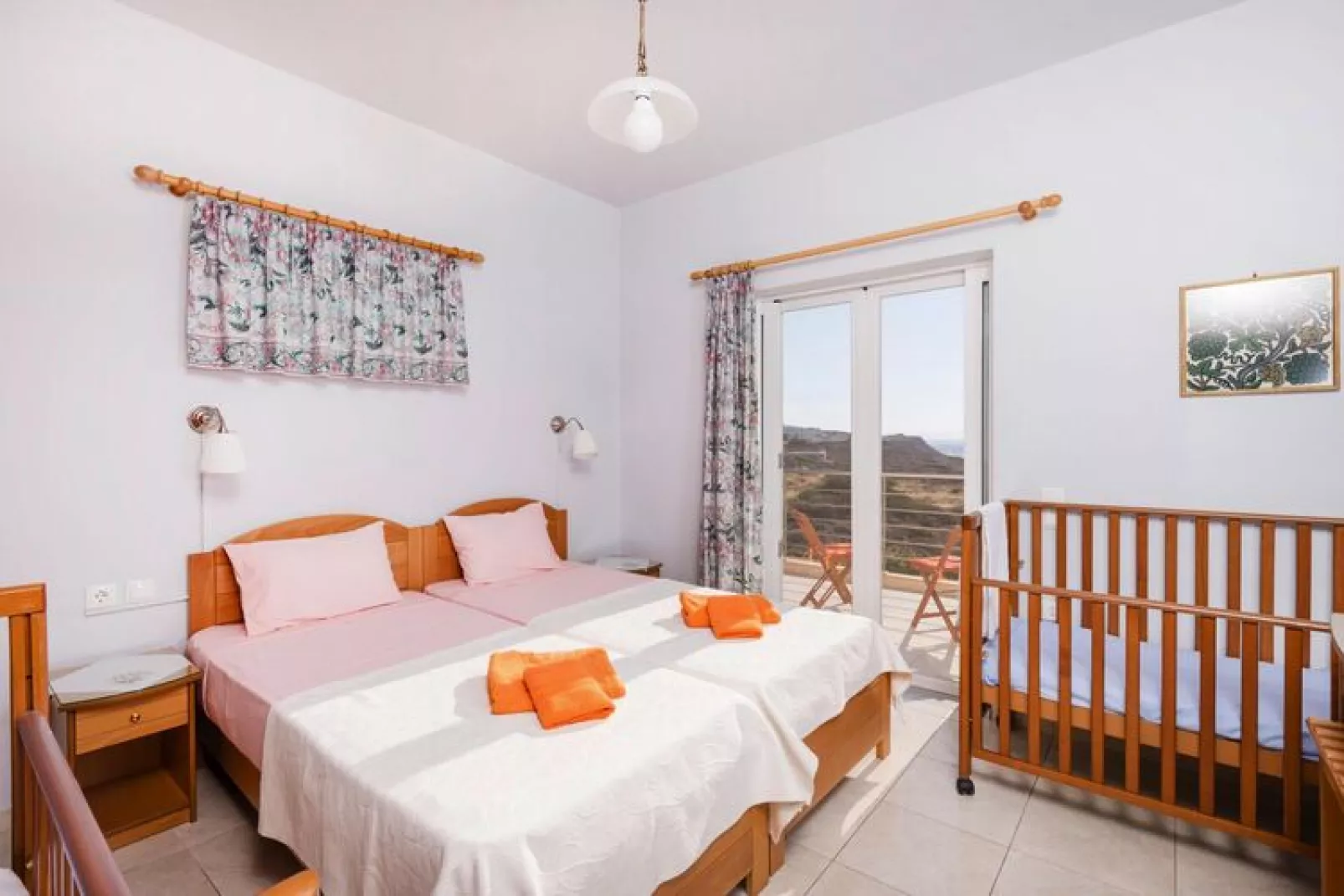 Apartments Cretan View, Chania-1 bedroom-app.-Slaapkamer
