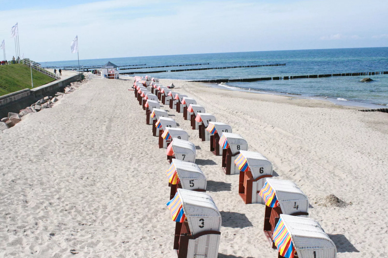 Ferienwohnung Eva mit Meerblick - strandnah-Gebieden zomer 20km