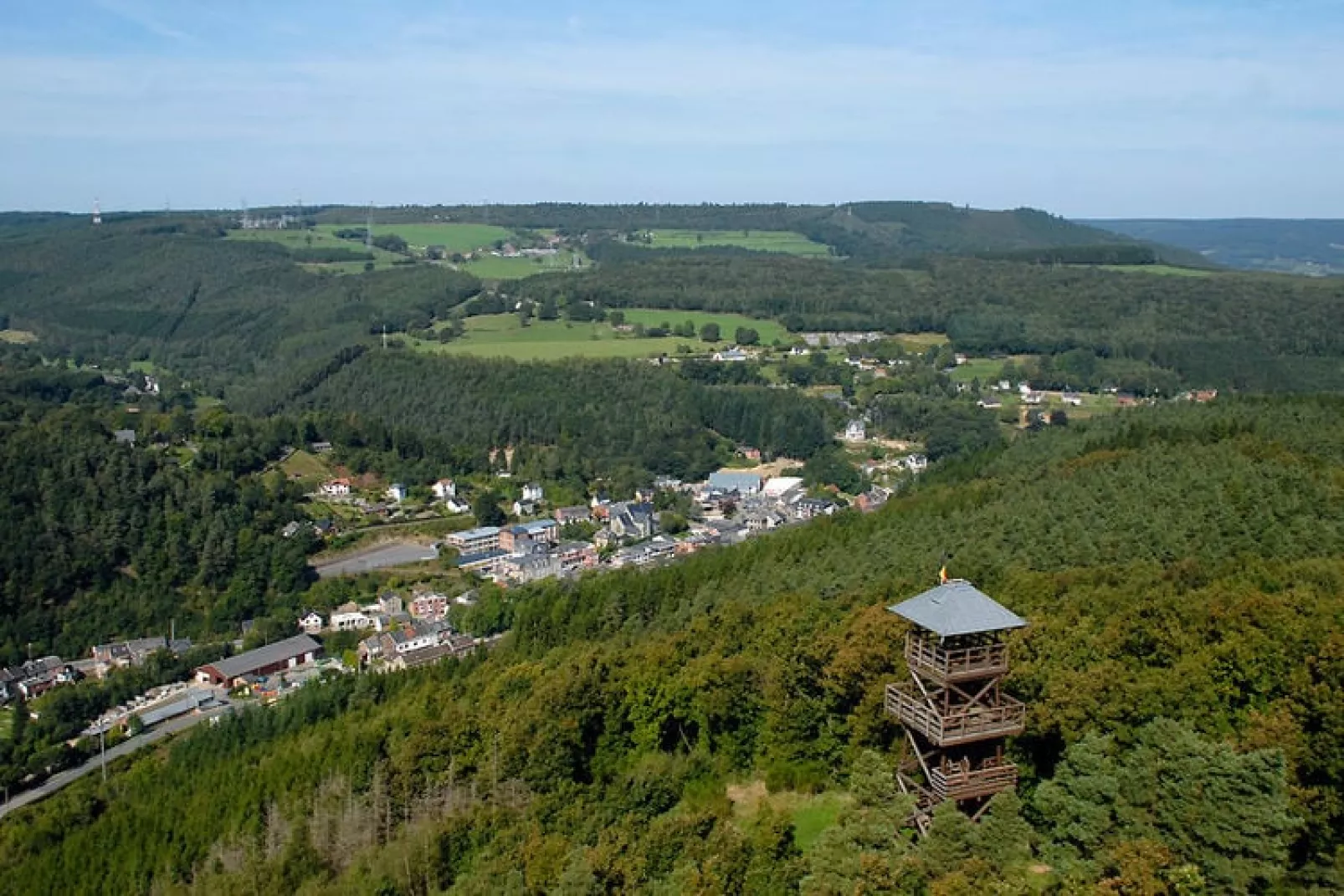 La Petite Cascade-Gebieden zomer 1km