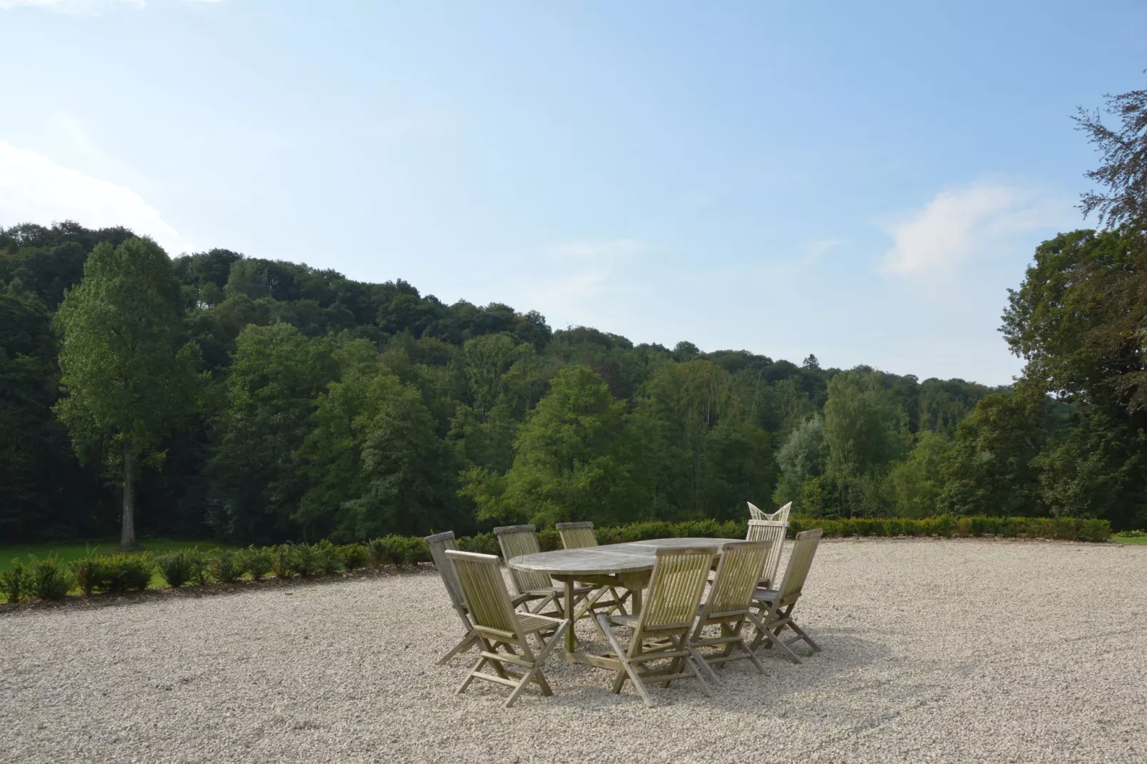 Chateau des Deux Etangs 24 pers-Terrasbalkon