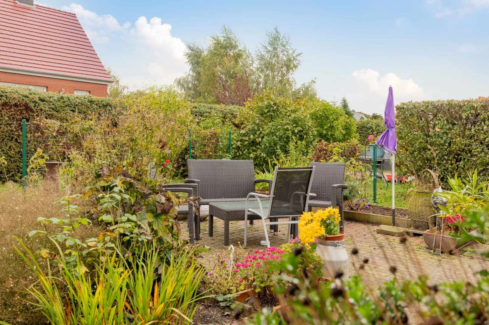 Ferienwohnung im Birkenweg-Terrasbalkon