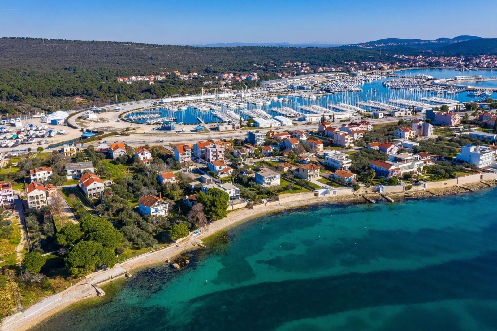 Villa Bibinje-Gebieden zomer 5km