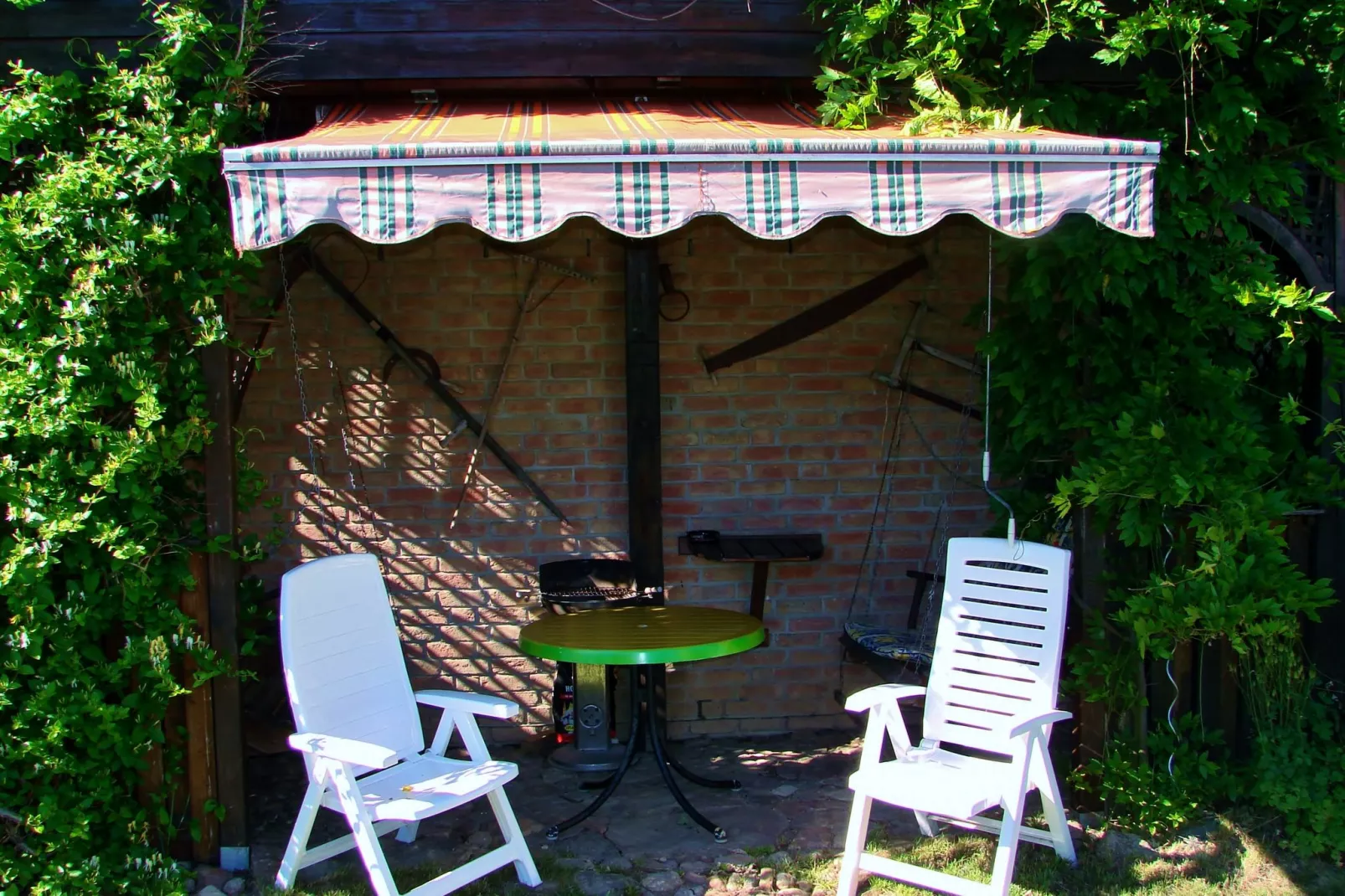 Ferienwohnung Sonnenschein nahe Stralsund-Terrasbalkon