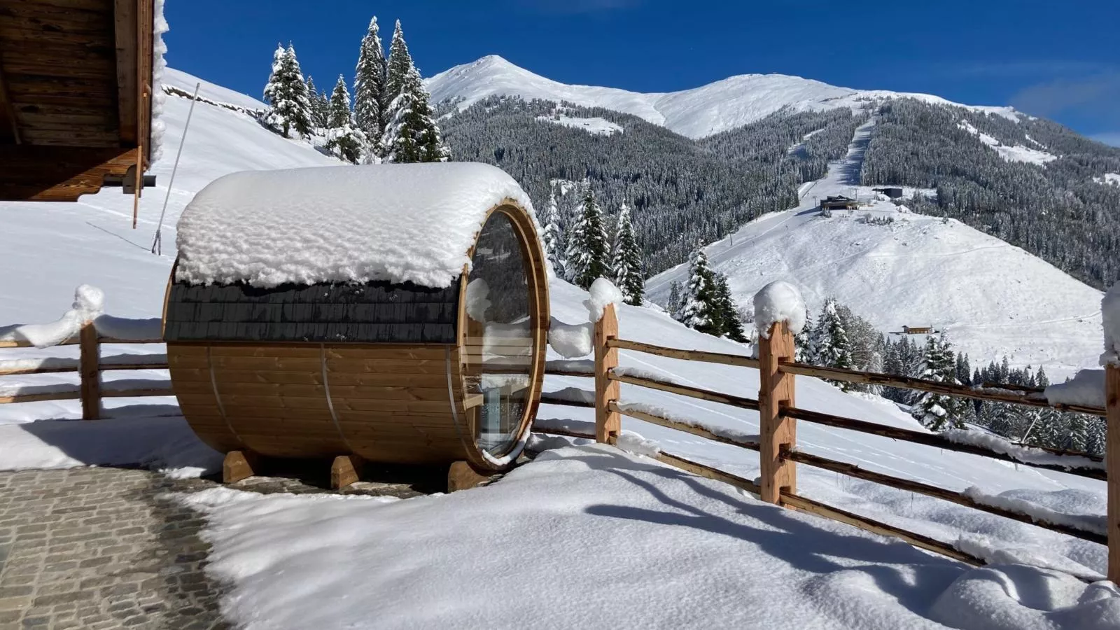 Siedelhütte-Uitzicht winter