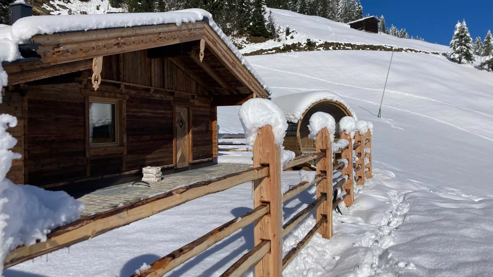 Siedelhütte-Exterieur winter