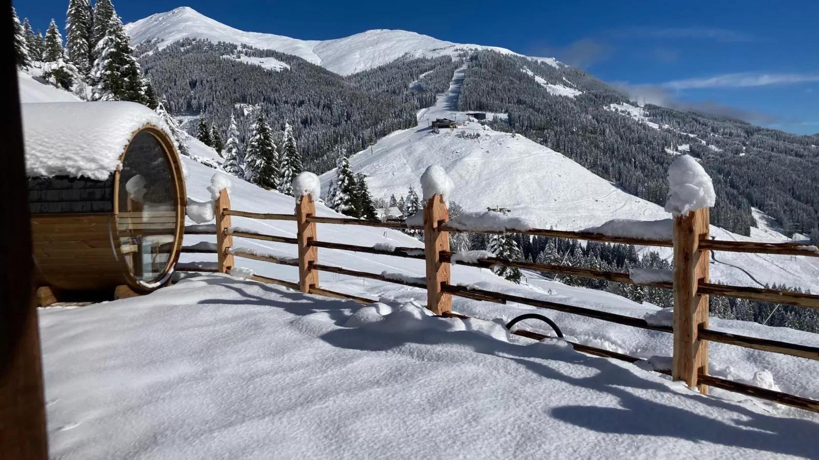 Siedelhütte-Uitzicht winter