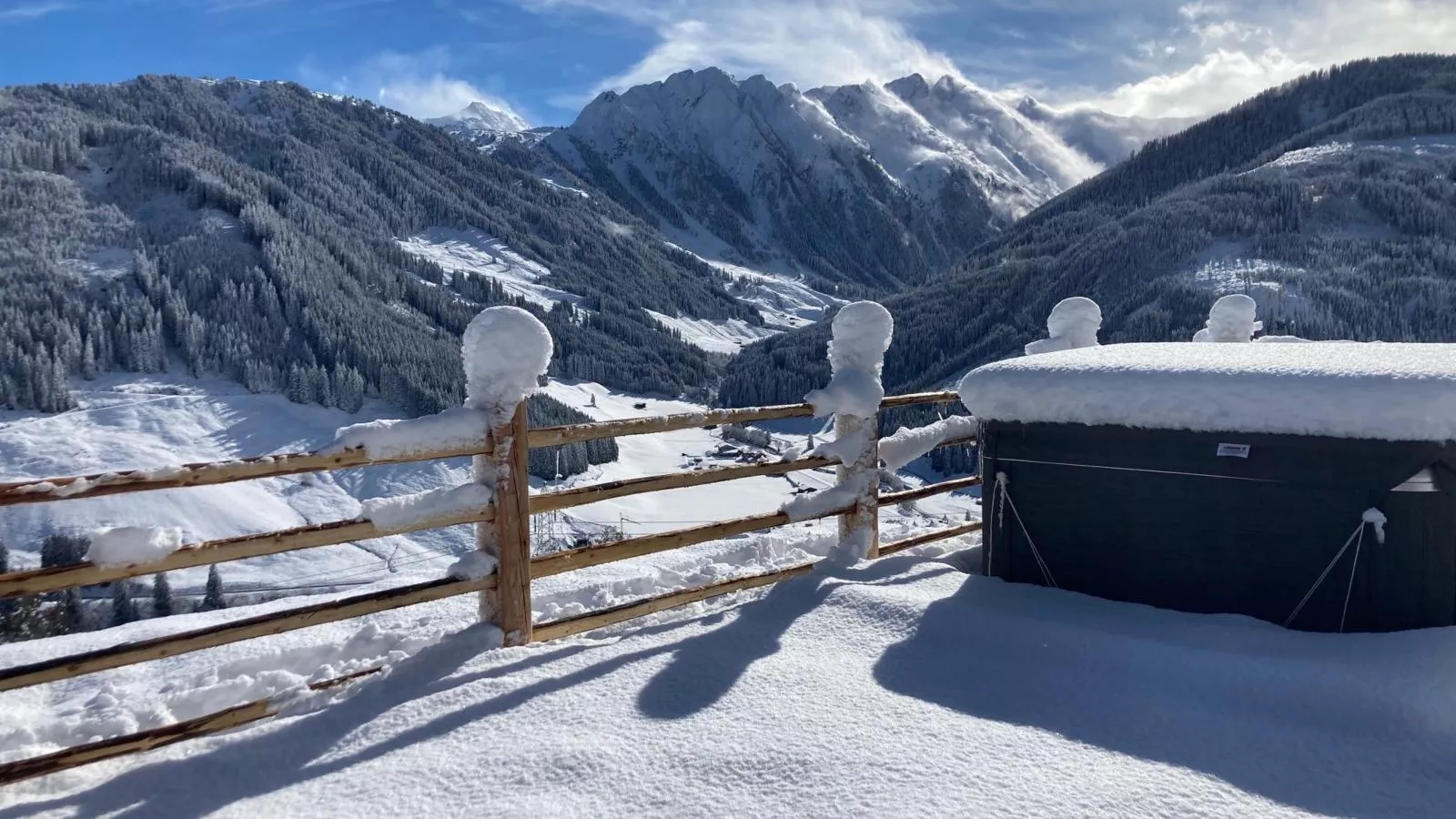 Siedelhütte-Uitzicht winter