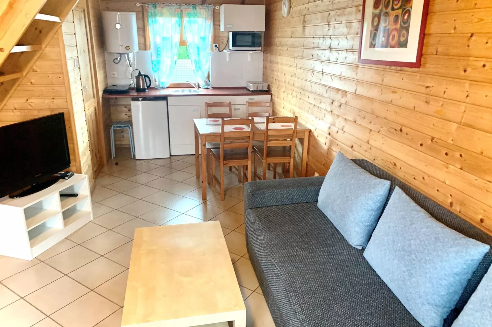 Domek STANDARD dla 4 osób Sarbinowo-Woonkamer