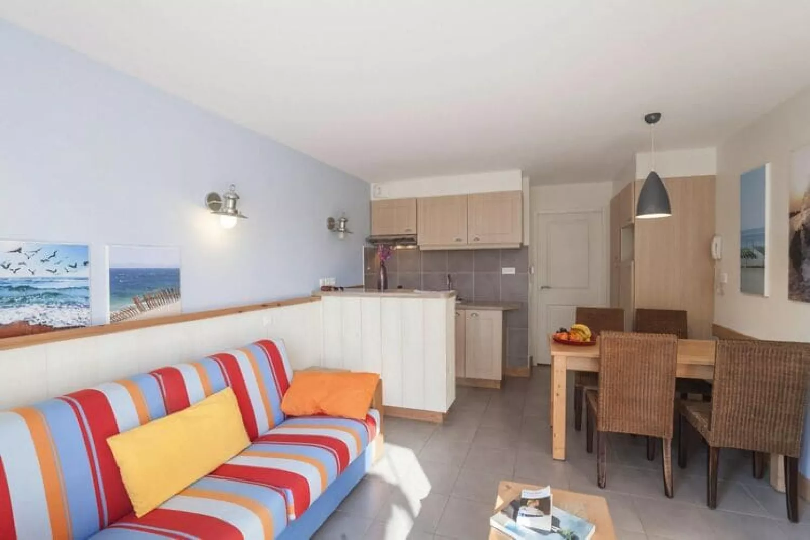 Holiday village Belle Dune Fort-Mahon-Plage - 24 Standard Apt 4 p - 1 bedroom-Woonkamer