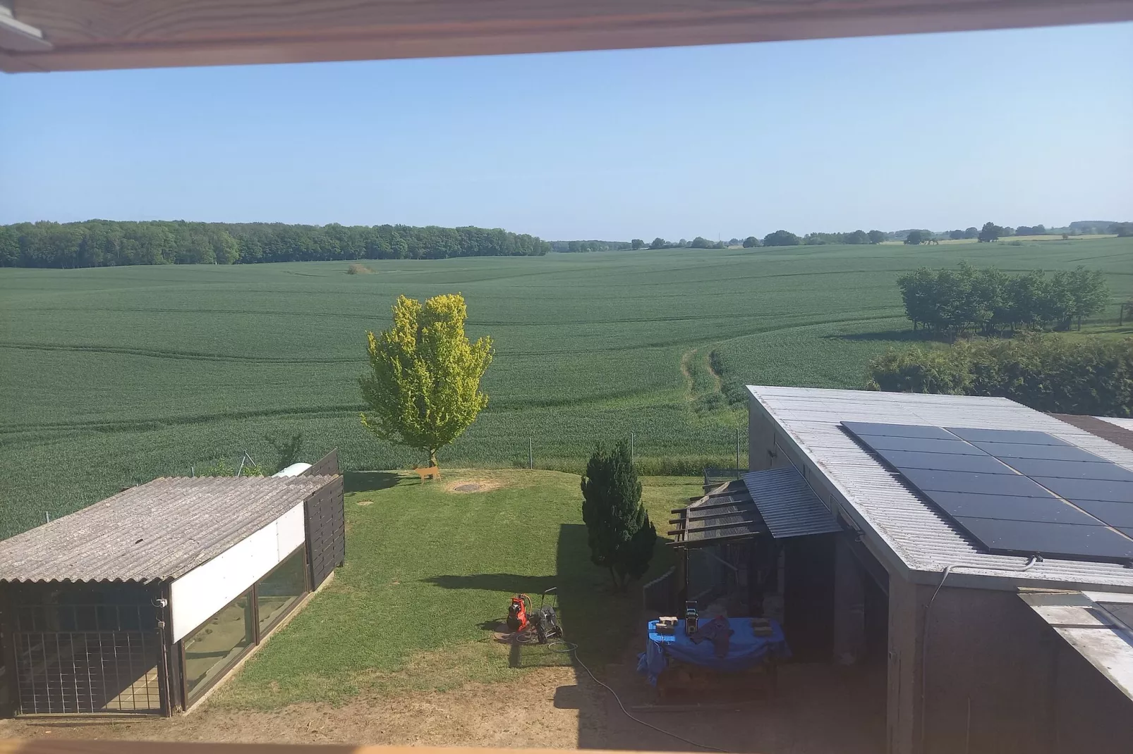 Mit Pool bei Grevesmühlen-Uitzicht zomer