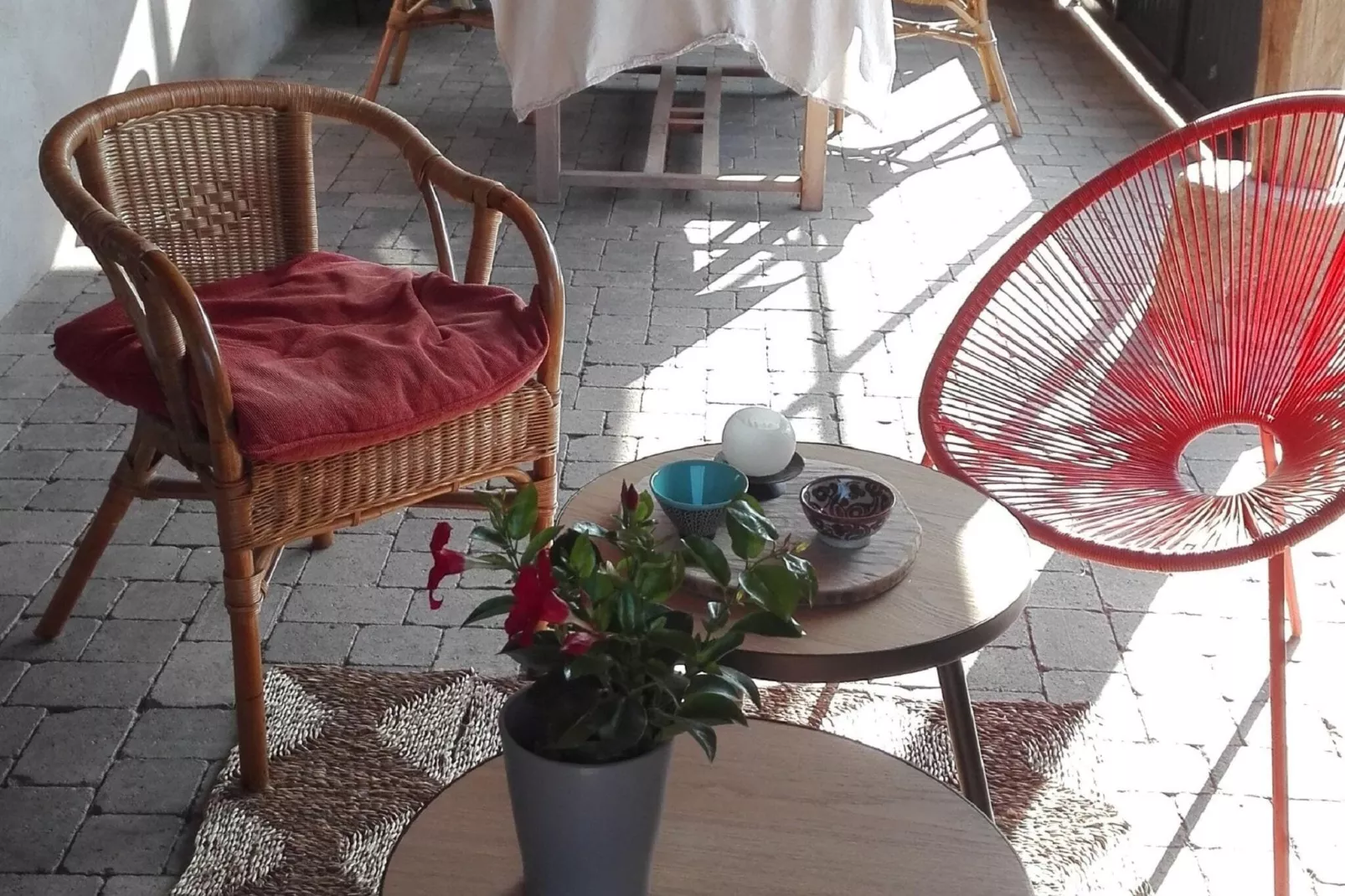 Gîte "Au bord de l'Eau "-Woonkamer