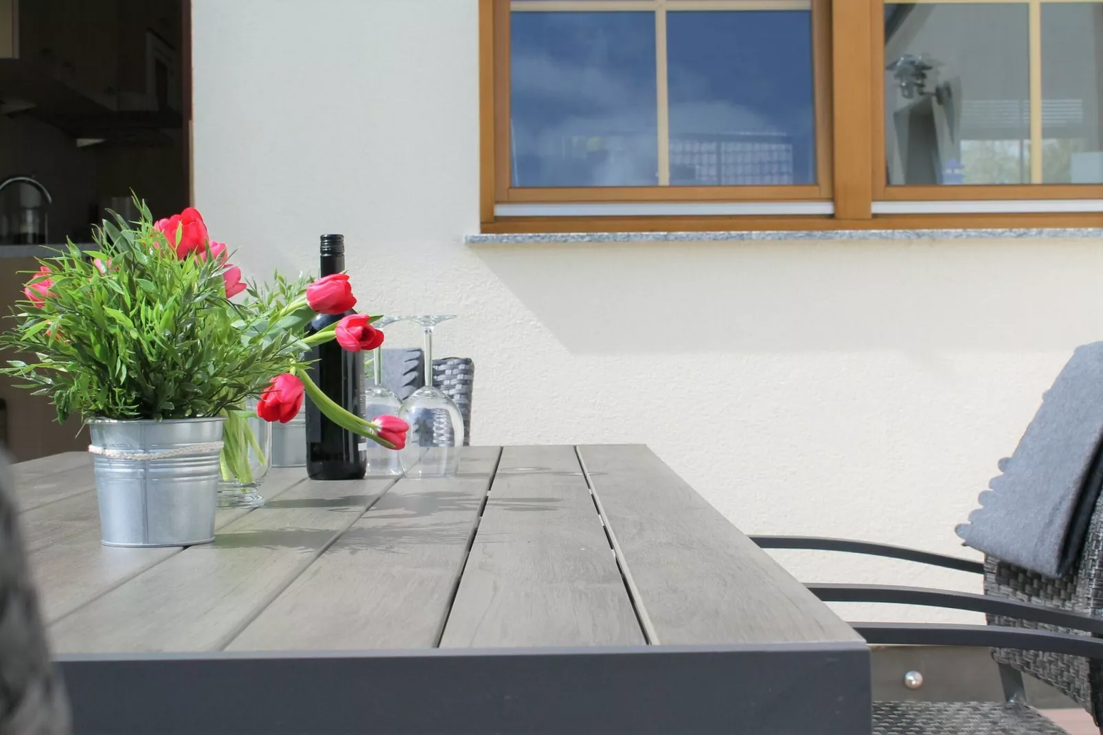 Ferienhaus Im Gutshofpark mit Sauna-Terrasbalkon