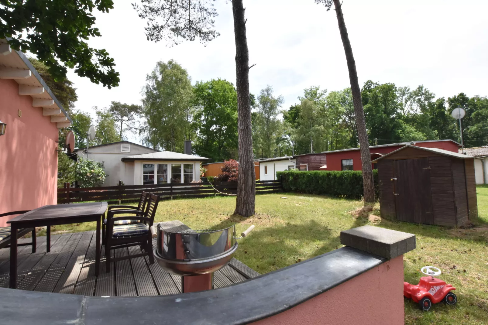 Bungalow Campingplatz am Salzhaff-Tuinen zomer