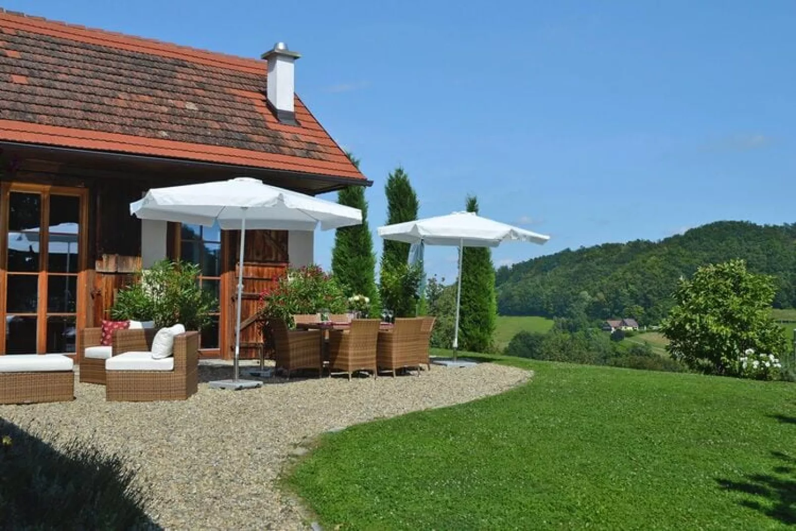 Landhaus Austria-Buitenkant zomer