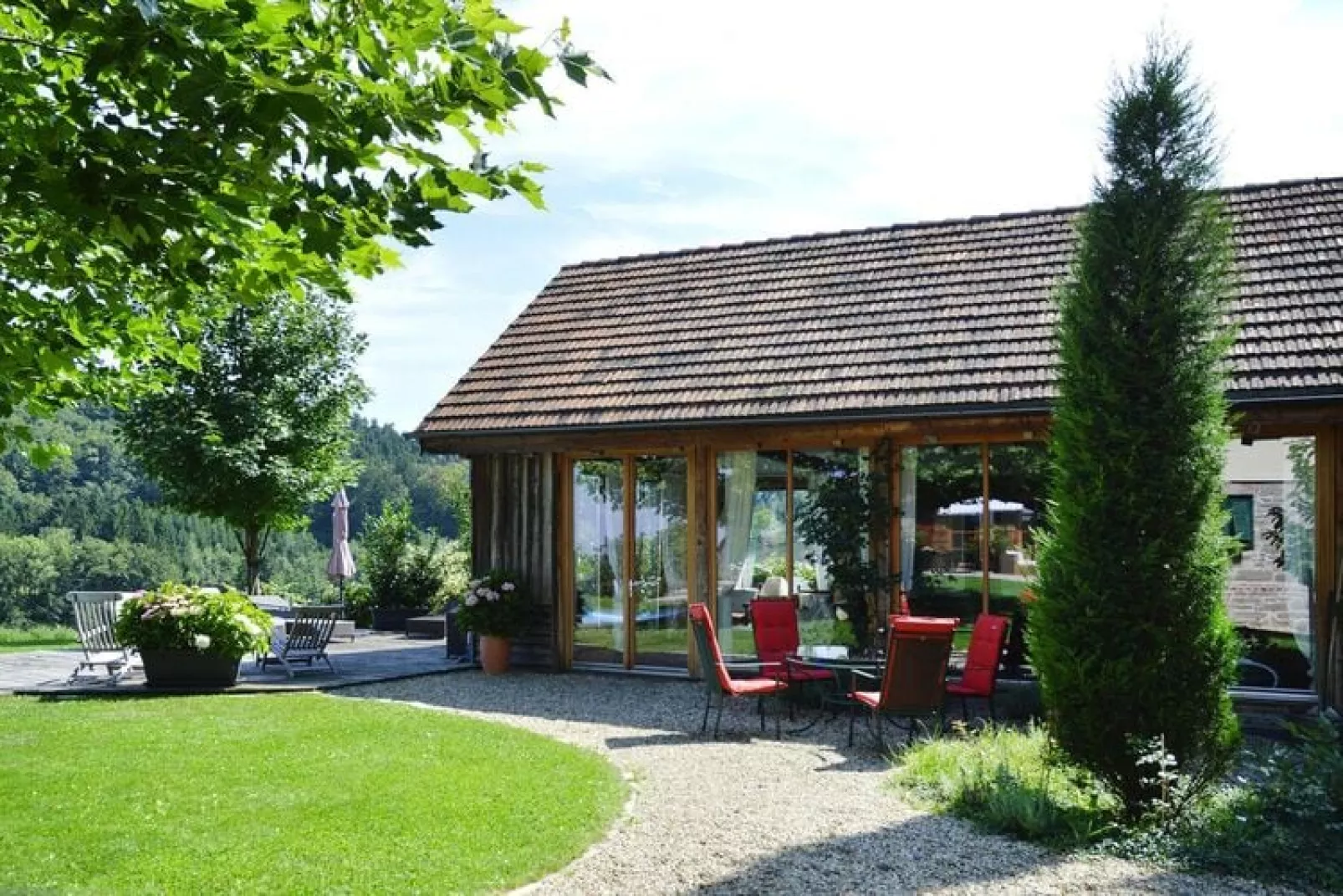 Landhaus Austria-Buitenkant zomer