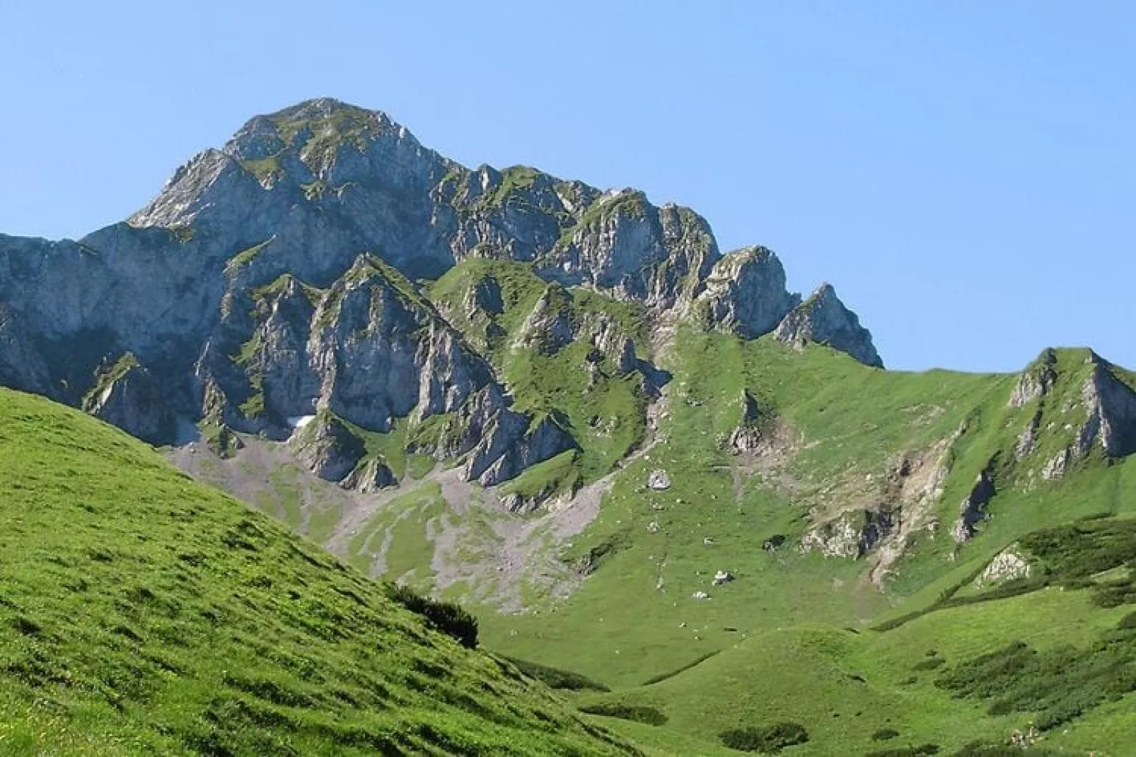 Hüttendorf Präbichl - Hütte-Uitzicht zomer