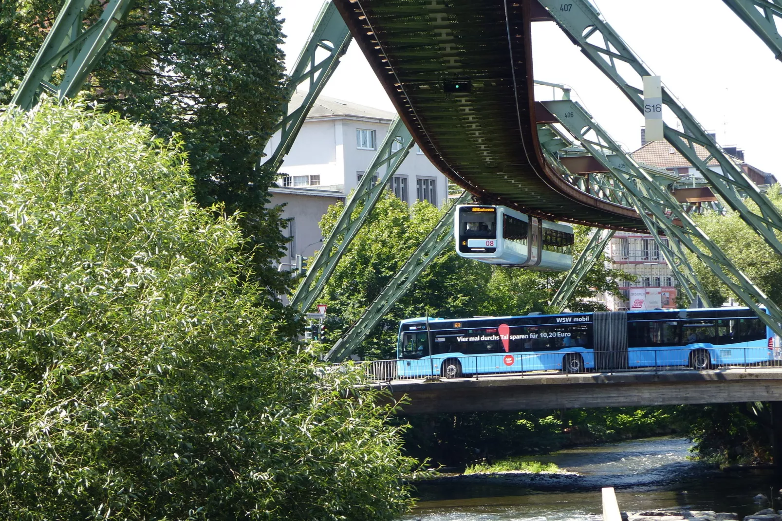 Ferienwohnung Schwebebahn-Gebieden zomer 1km