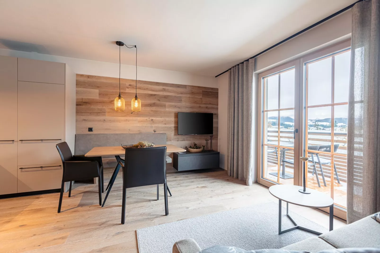 Apartments Chalet 149, Westendorf-Suite Feldalphorn mit Sauna-Woonkamer
